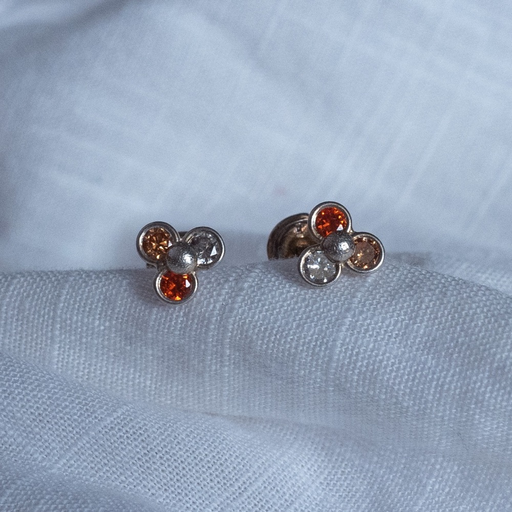 Sterling silver stud earrings